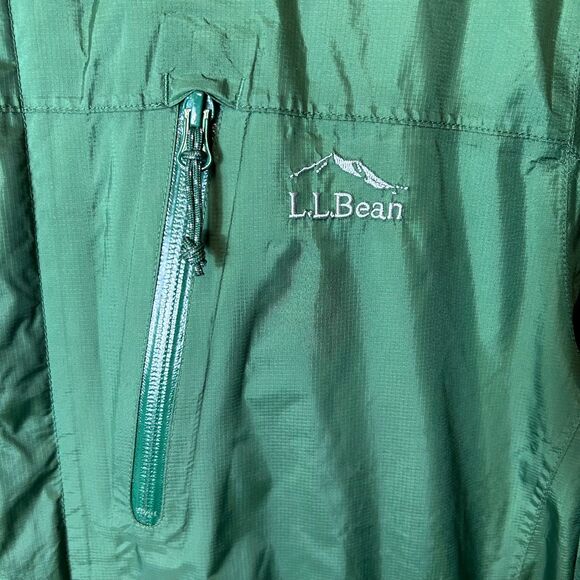 L.L. Bean NWOT Green Trail Model Fleece Lined Hooded Water Resistant Jacket Sz L - Picture 7 of 15